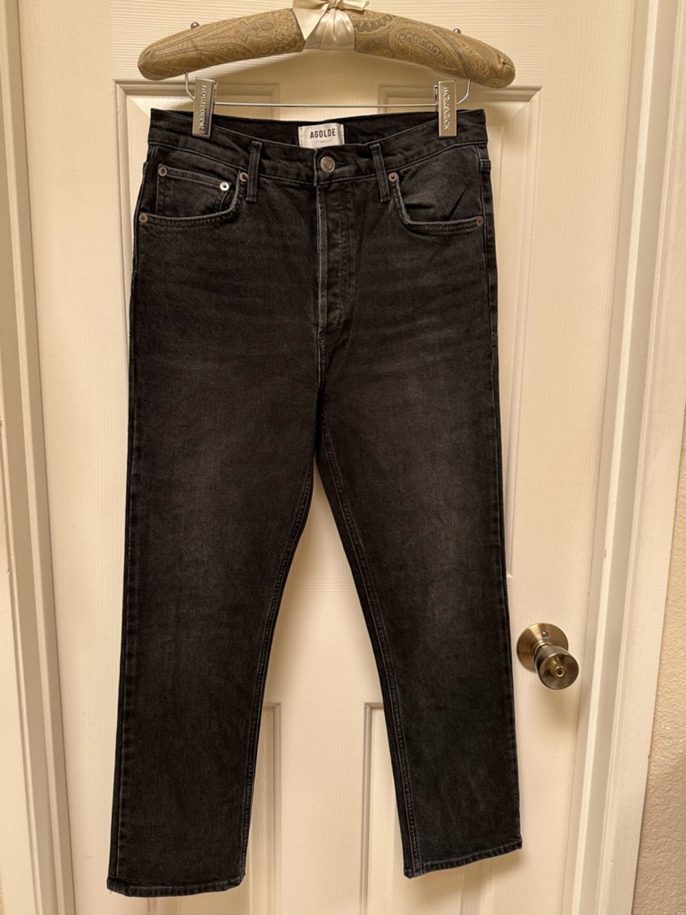 Agolde Riley High Rise Straight Crop Jeans - Picture 4 of 12